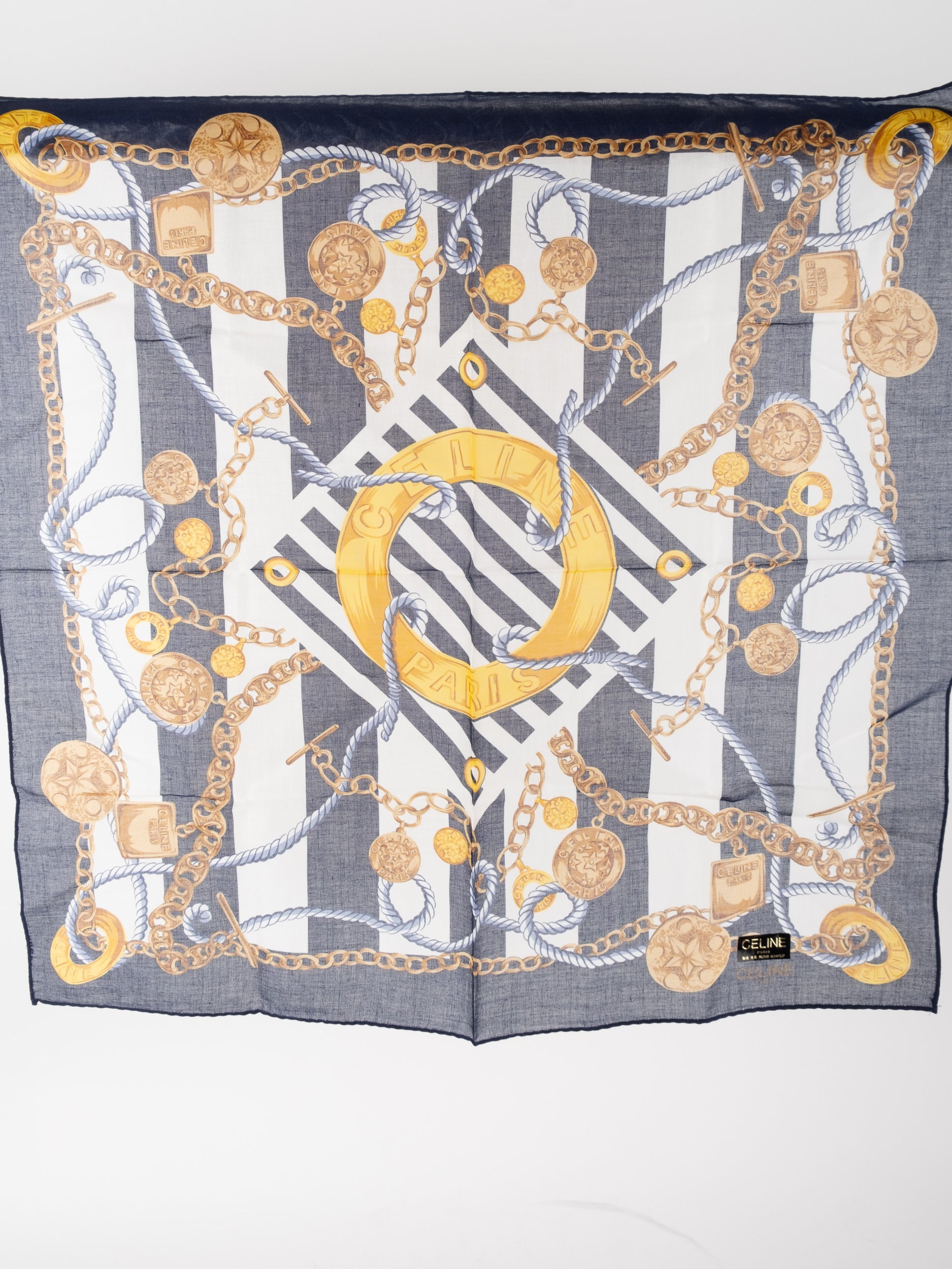Celine Cotton Handkerchief Square Classic