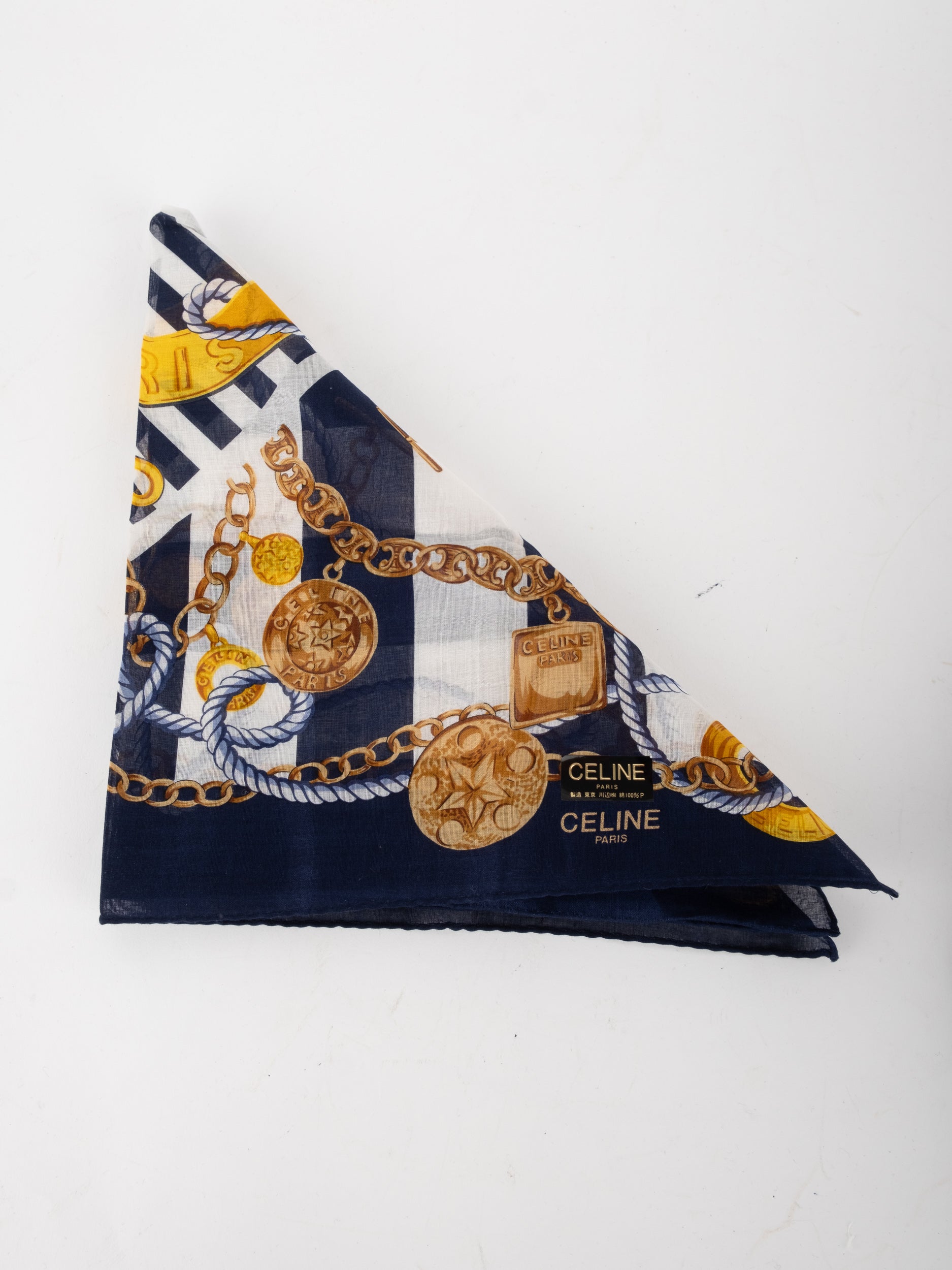 Celine Cotton Handkerchief Square Classic