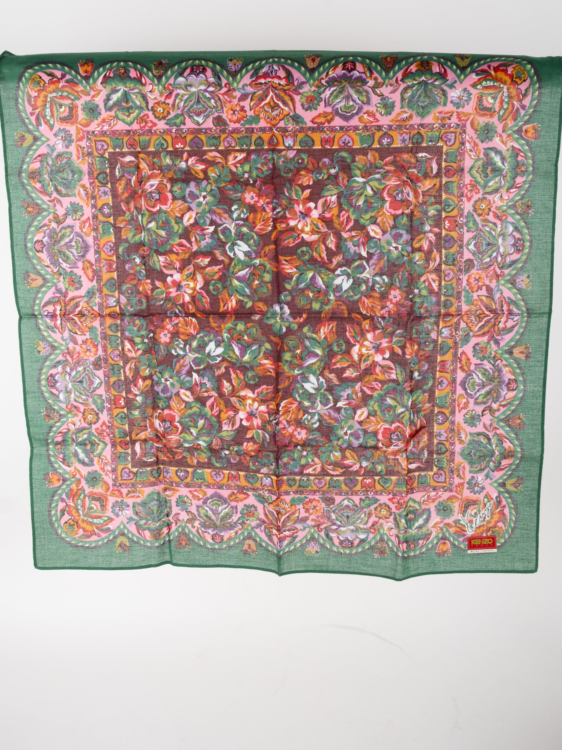 Kenzo Cotton Handkerchief Square Classic