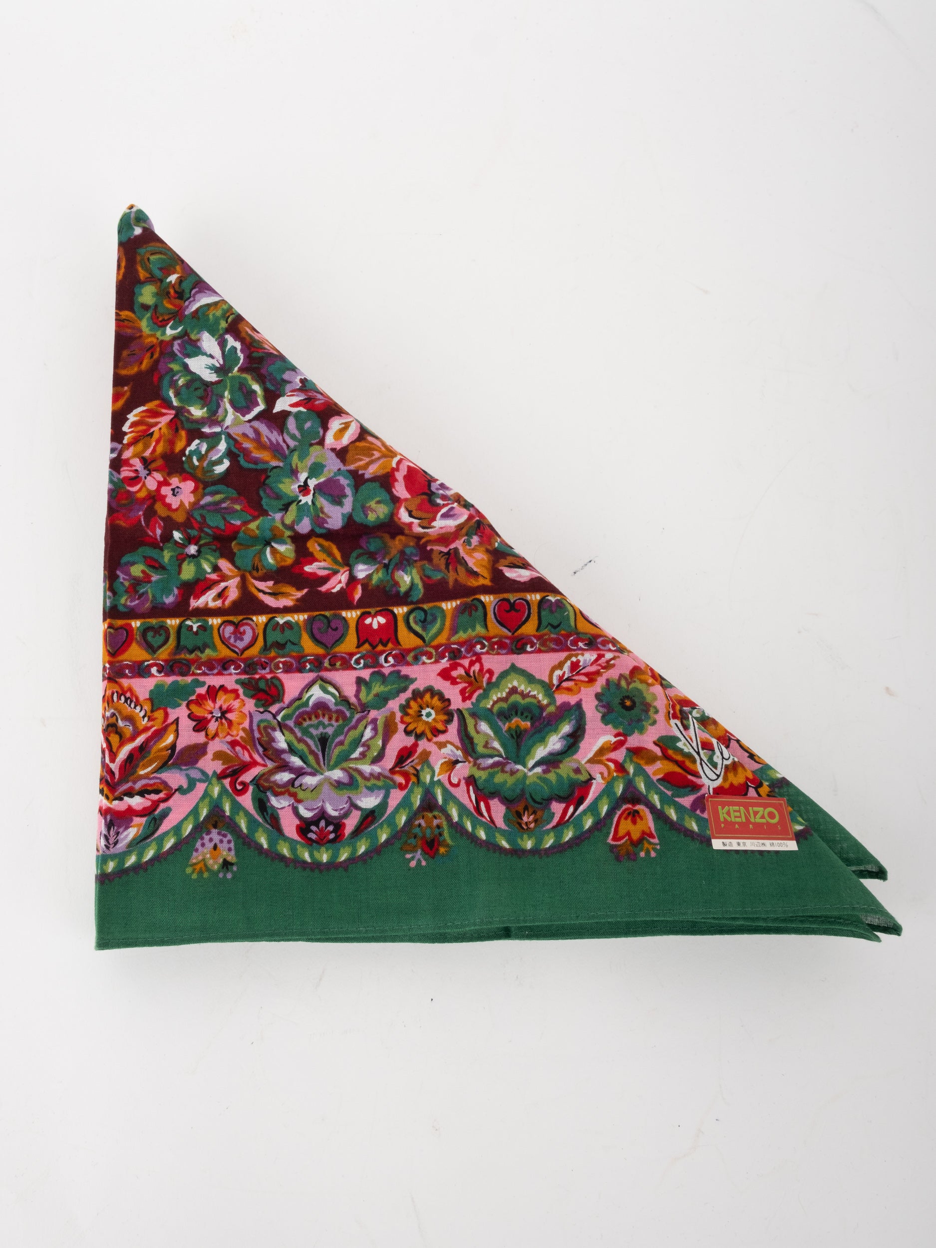 Kenzo Cotton Handkerchief Square Classic