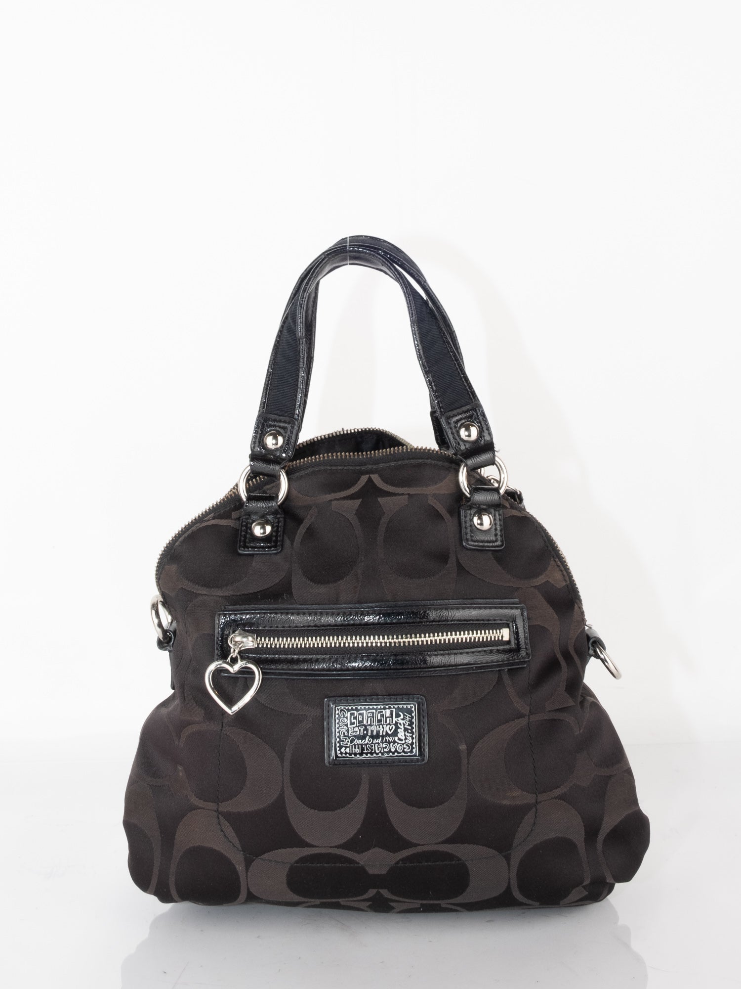 Coach Black Signature Satchel