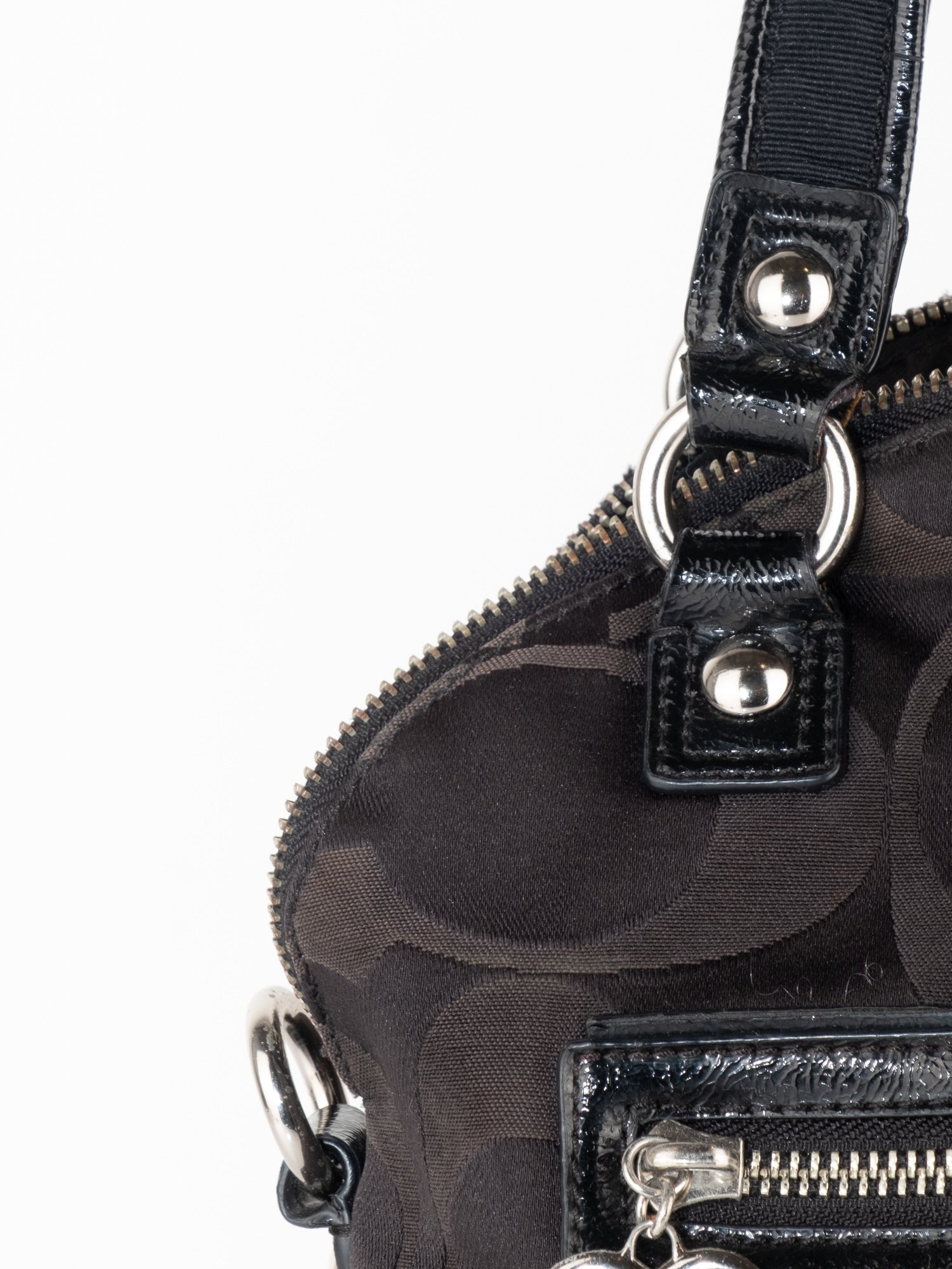 Coach Black Signature Satchel