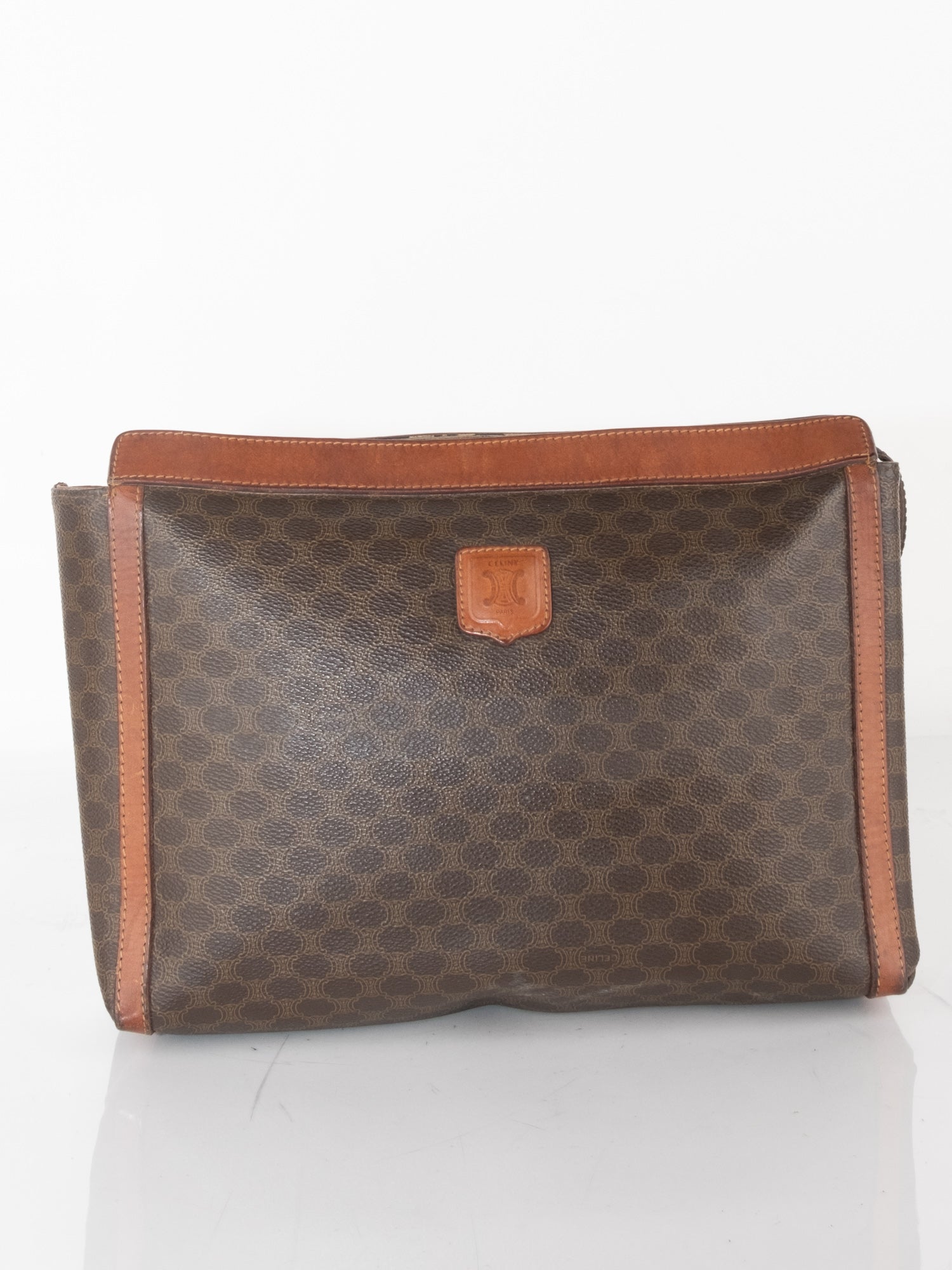 Celine Macadam Brown Clutch