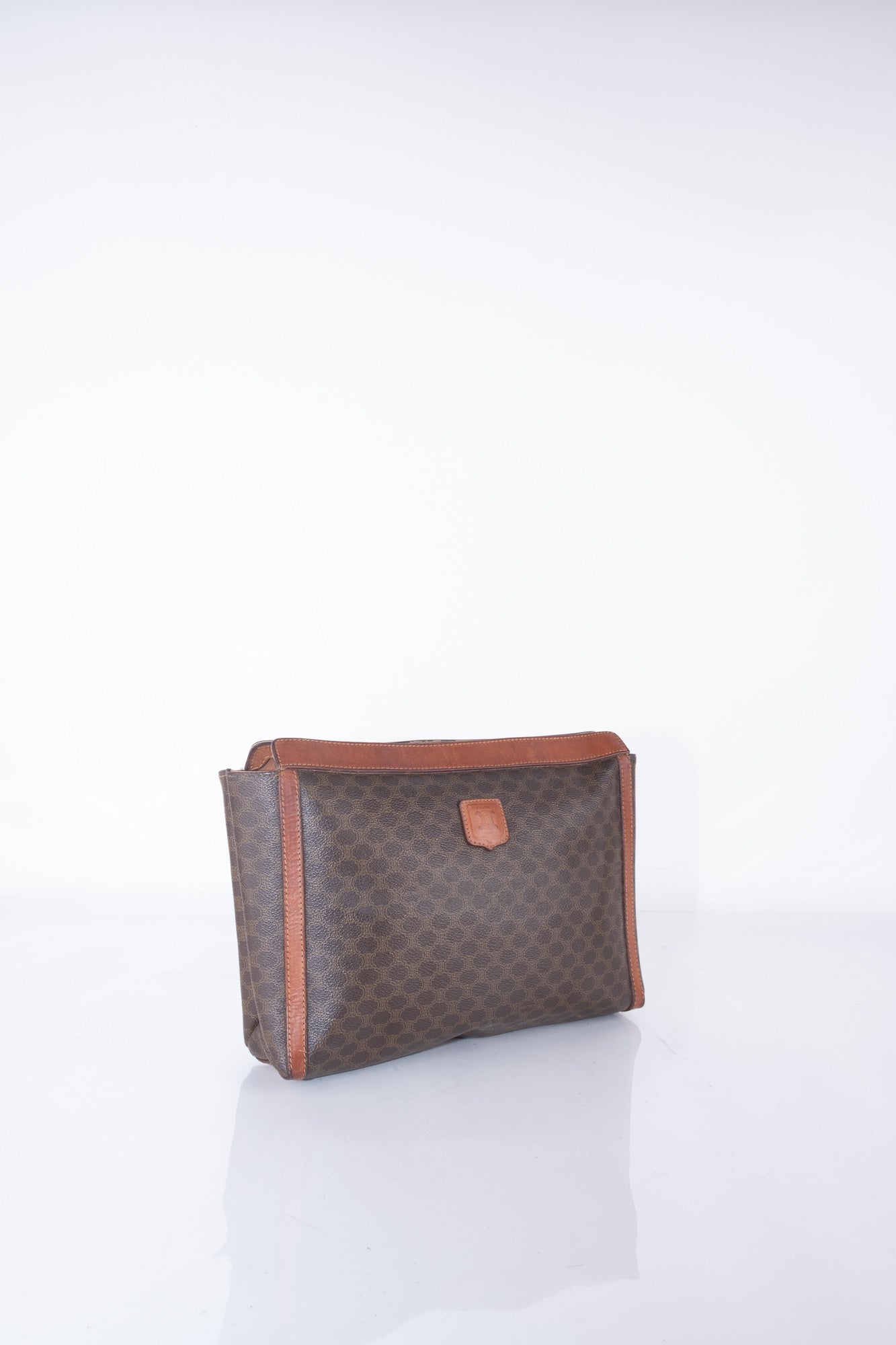 Celine Macadam Brown Clutch