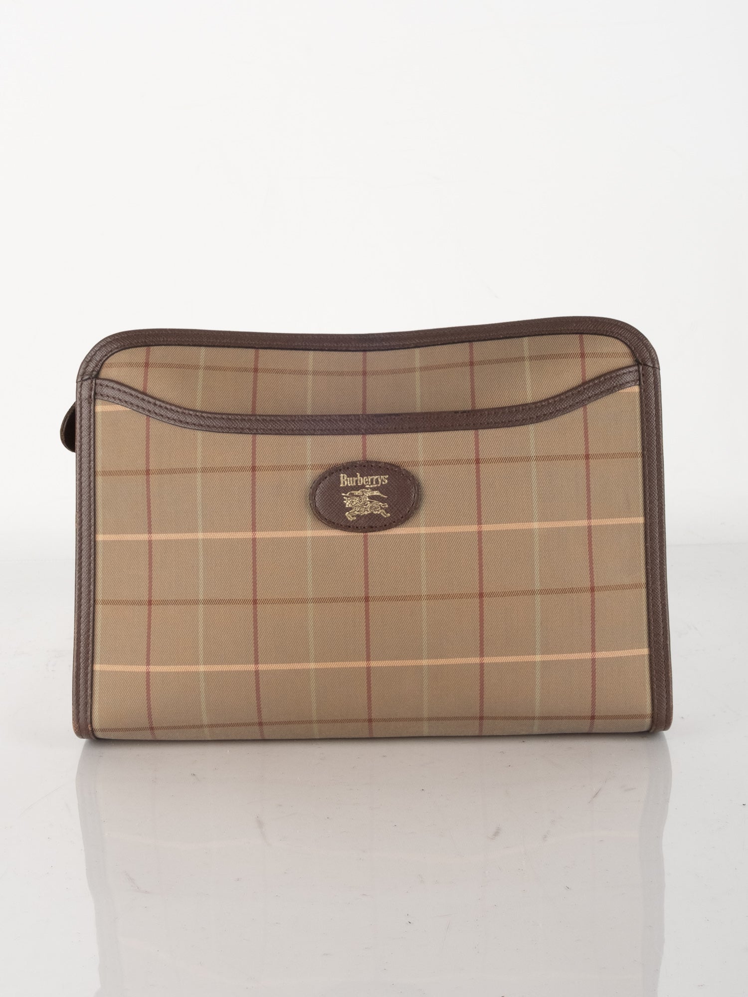 Burberry Vintage Large Check Document Pouch