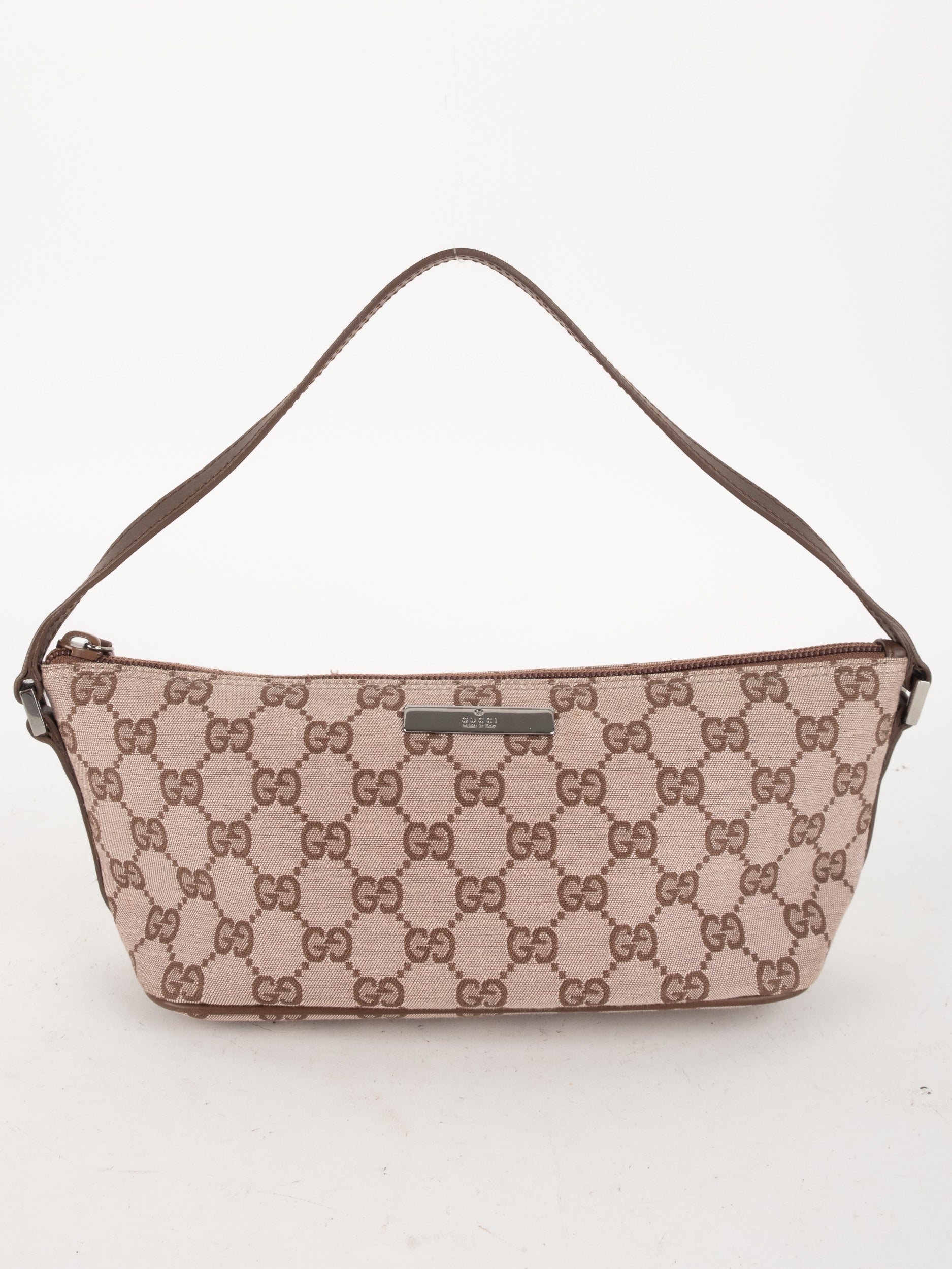 GUCCI GG Canvas Boat Shoulder Bag