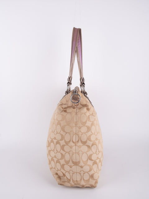 COACH Vintage Signature Graffiti Tote Bag