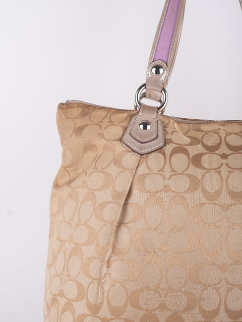 COACH Vintage Signature Graffiti Tote Bag
