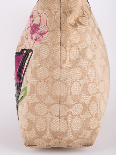 COACH Vintage Signature Graffiti Tote Bag