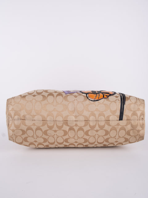 COACH Vintage Signature Graffiti Tote Bag