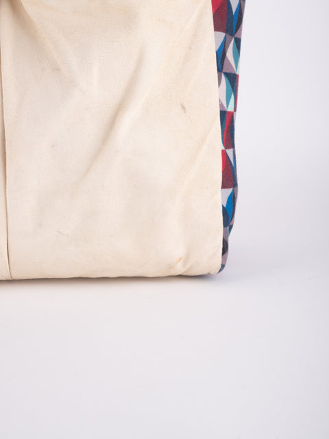 COACH Vintage Cream Colorblock Tote Bag