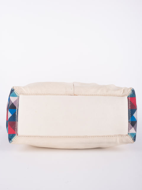 COACH Vintage Cream Colorblock Tote Bag