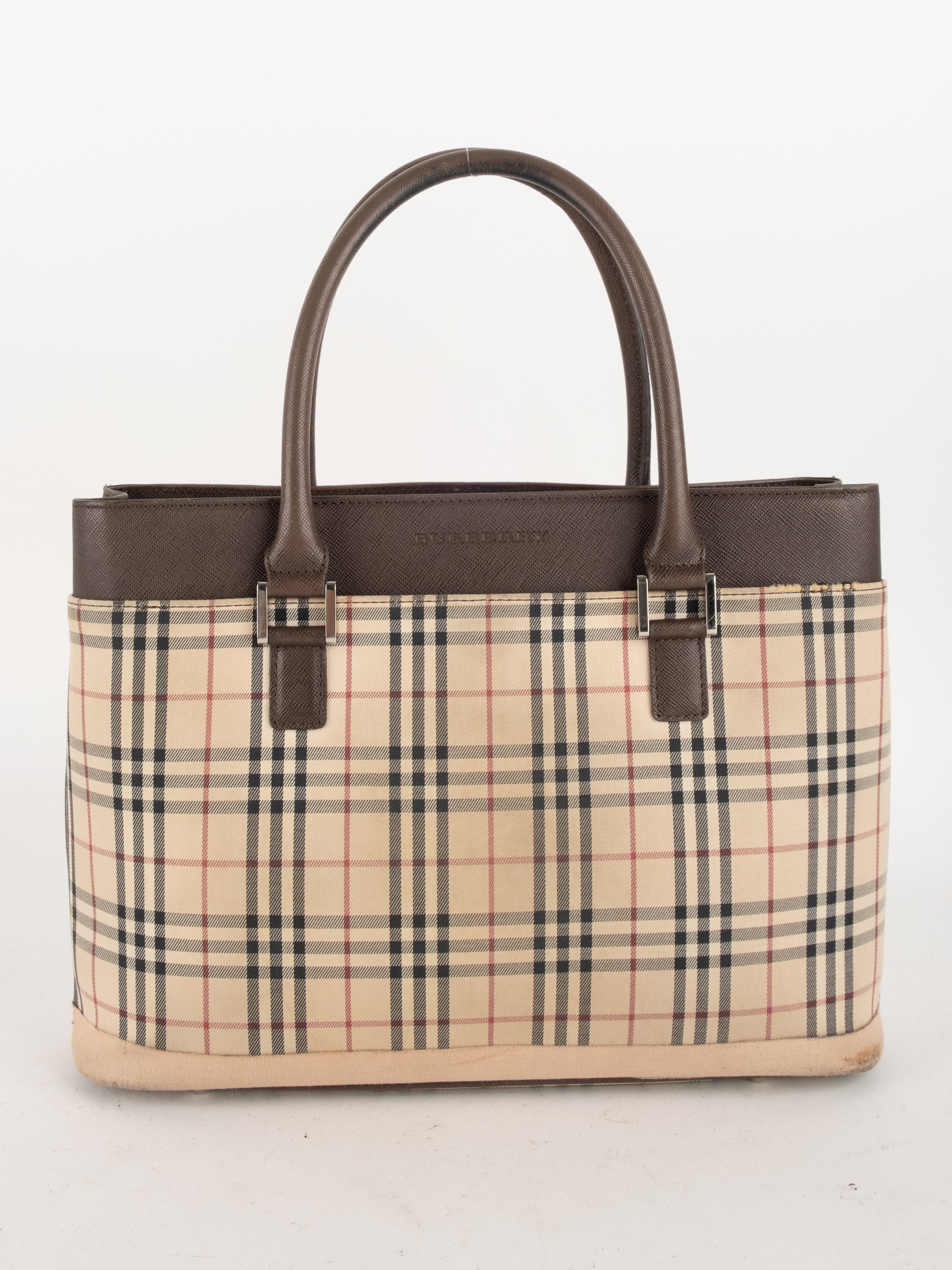 BURBERRY Nova Check Tote Bag
