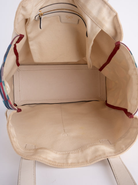COACH Vintage Cream Colorblock Tote Bag