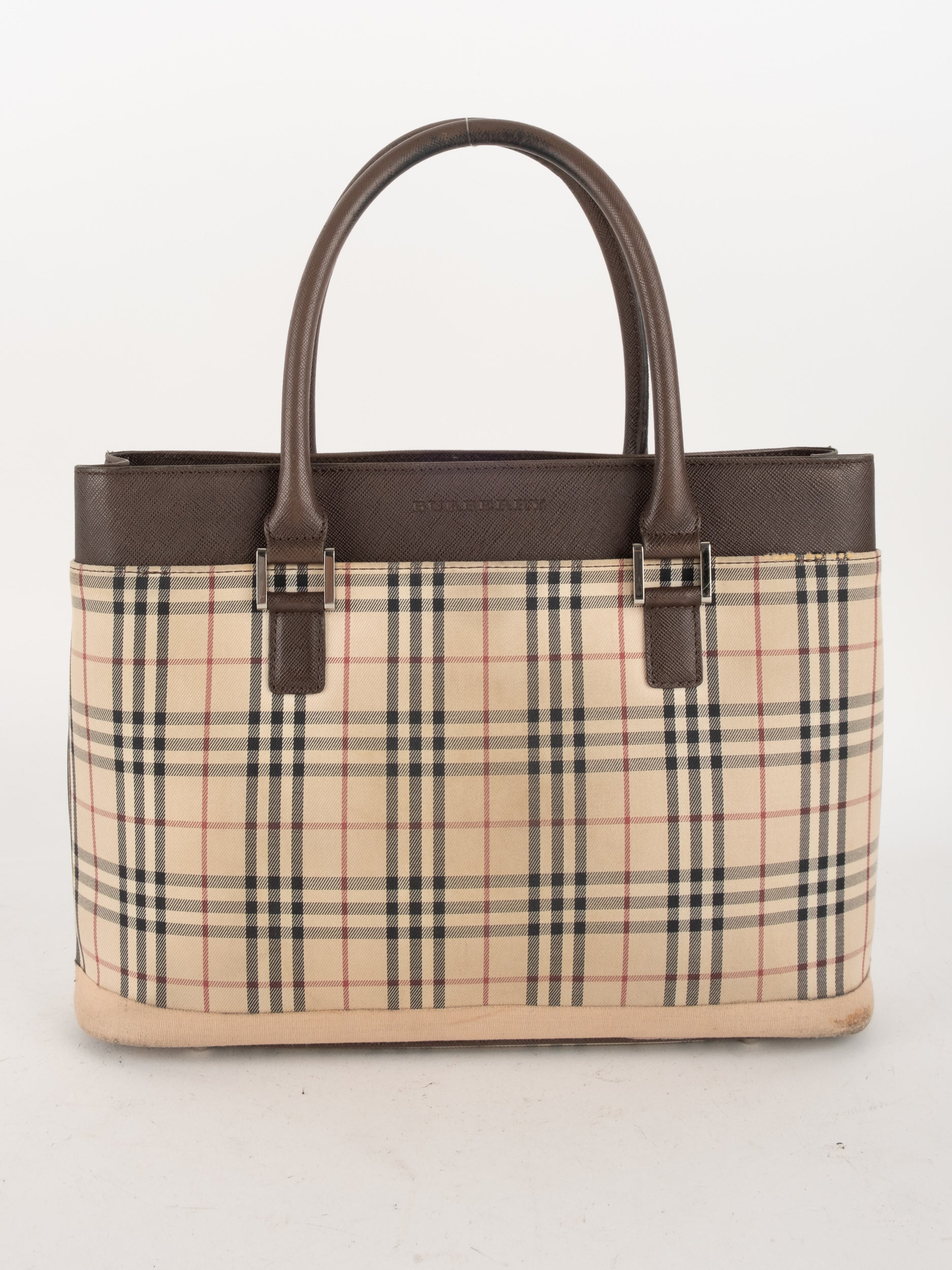 BURBERRY Nova Check Tote Bag