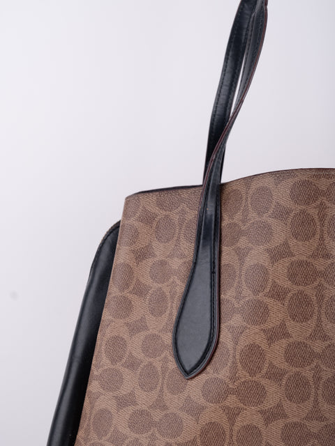 COACH Vintage Signature Colorblock Tote Bag