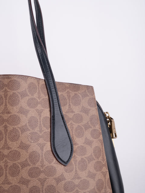 COACH Vintage Signature Colorblock Tote Bag