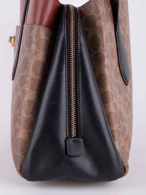 COACH Vintage Signature Colorblock Tote Bag