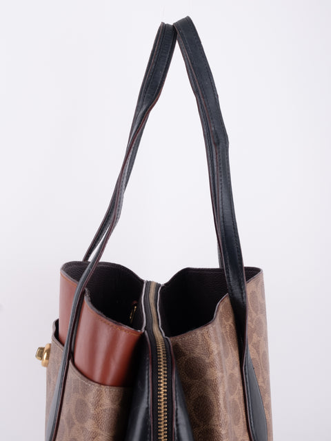 COACH Vintage Signature Colorblock Tote Bag