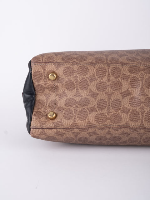 COACH Vintage Signature Colorblock Tote Bag