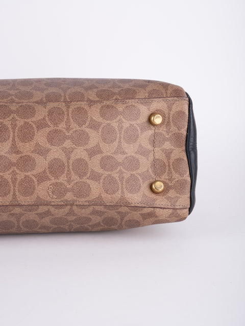 COACH Vintage Signature Colorblock Tote Bag