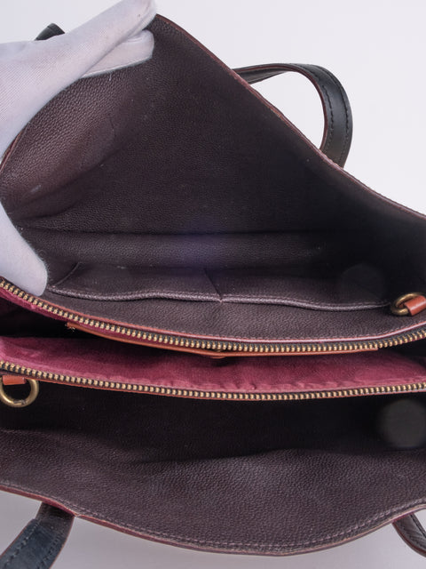 COACH Vintage Signature Colorblock Tote Bag