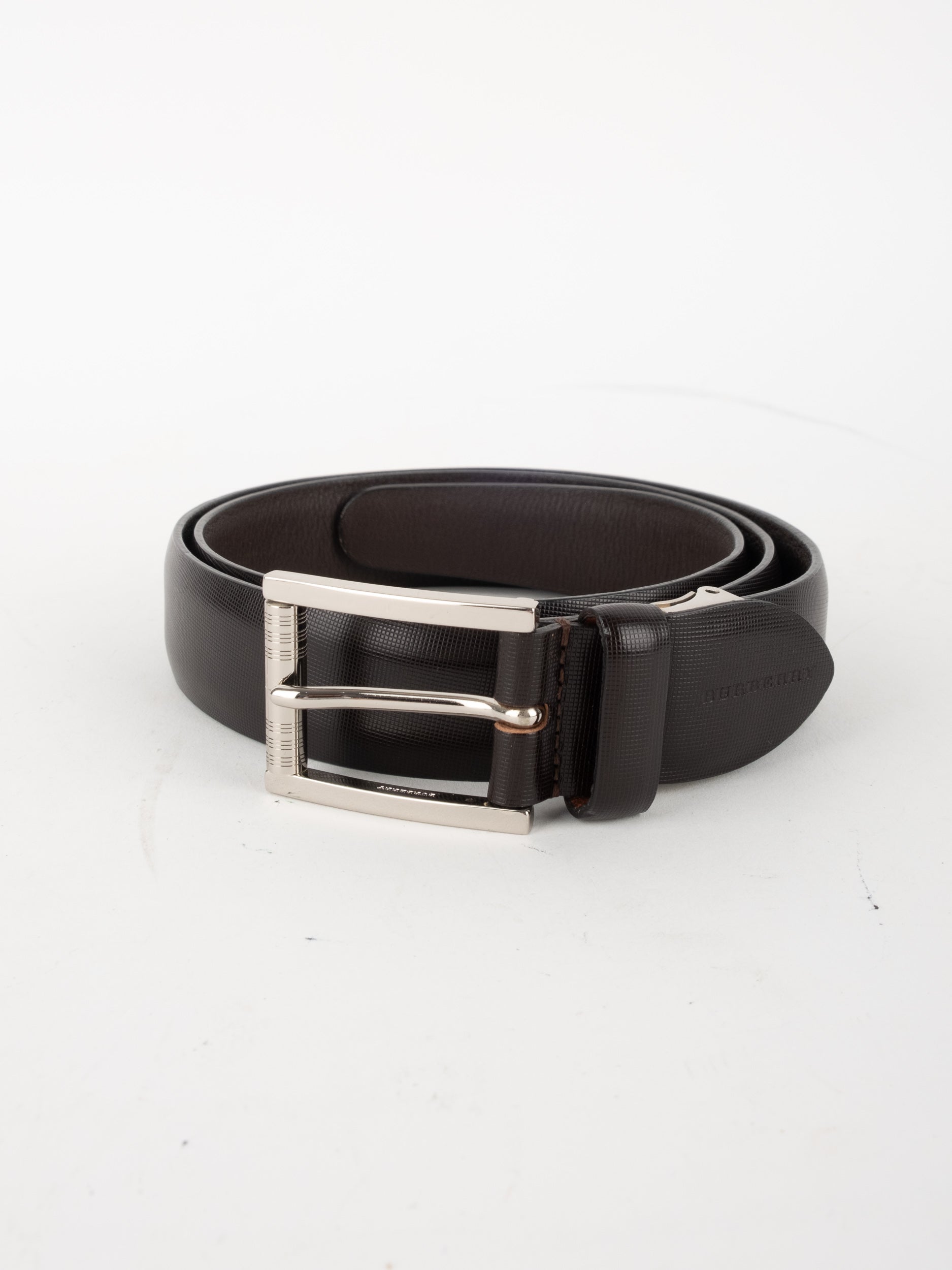 BURBERRY Leather Belt Classic Buckle