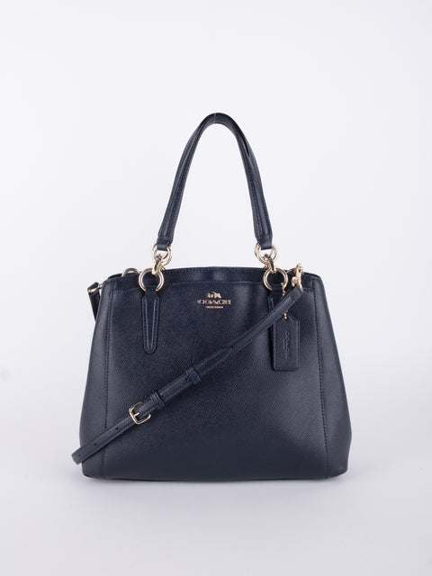 COACH Vintage Black Structured Tote Bag