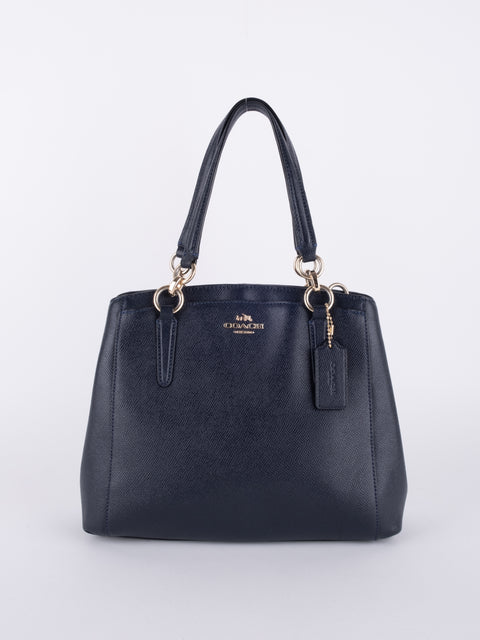 COACH Vintage Black Structured Tote Bag