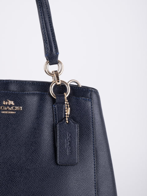 COACH Vintage Black Structured Tote Bag