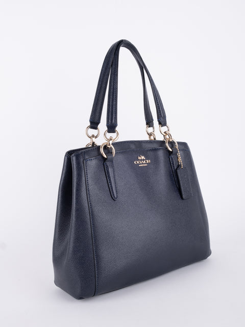 COACH Vintage Black Structured Tote Bag