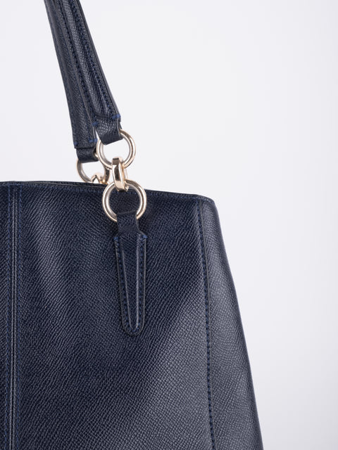 COACH Vintage Black Structured Tote Bag