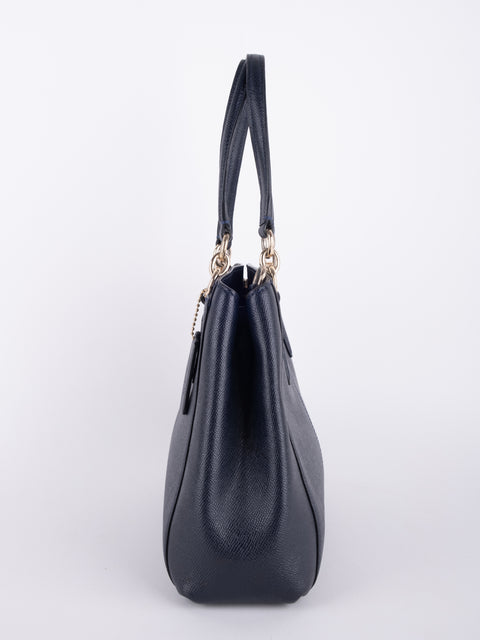 COACH Vintage Black Structured Tote Bag