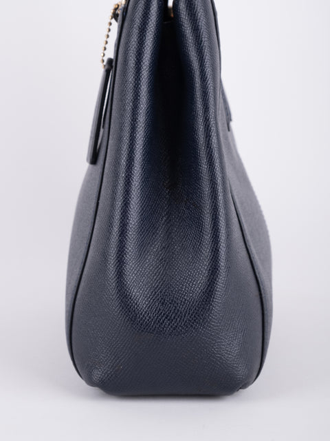 COACH Vintage Black Structured Tote Bag