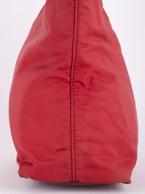 PRADA Vintage Red Nylon Tote Bag