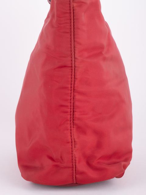 PRADA Vintage Red Nylon Tote Bag