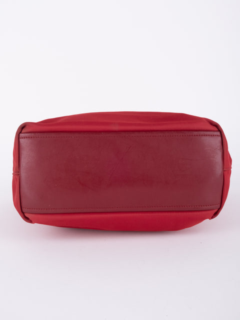 PRADA Vintage Red Nylon Tote Bag