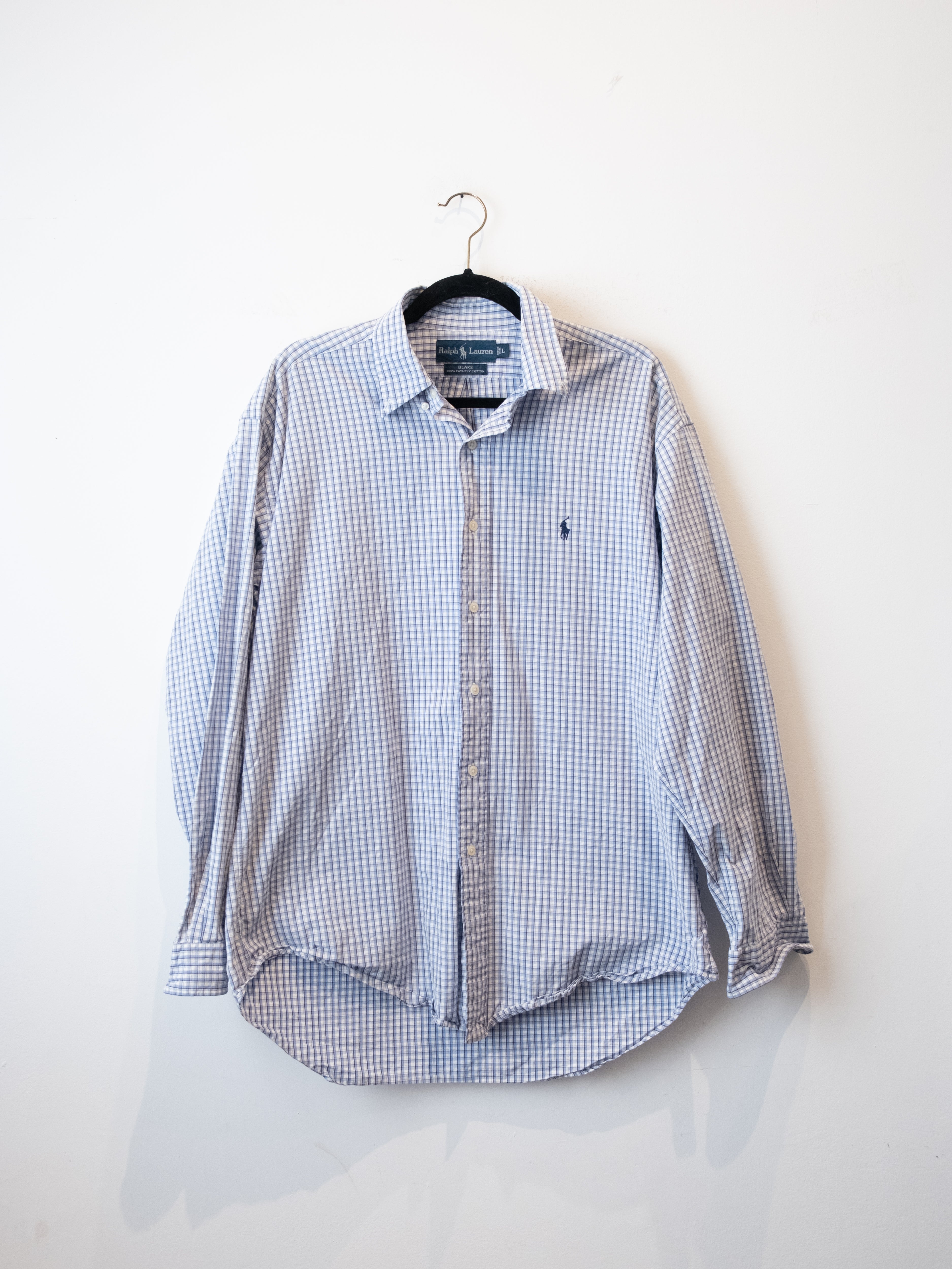Ralph Lauren Vintage Check Shirt – Blue White
