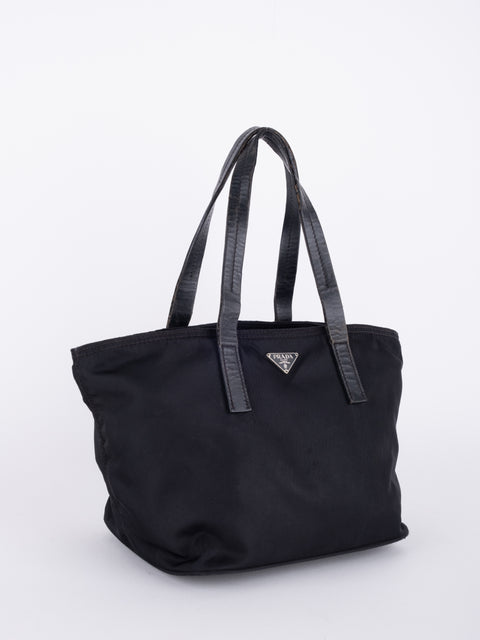 PRADA Vintage Black Nylon Tote Bag