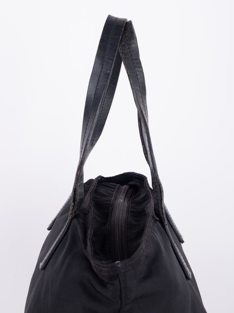 PRADA Vintage Black Nylon Tote Bag