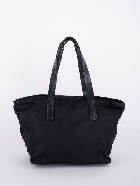 PRADA Vintage Black Nylon Tote Bag