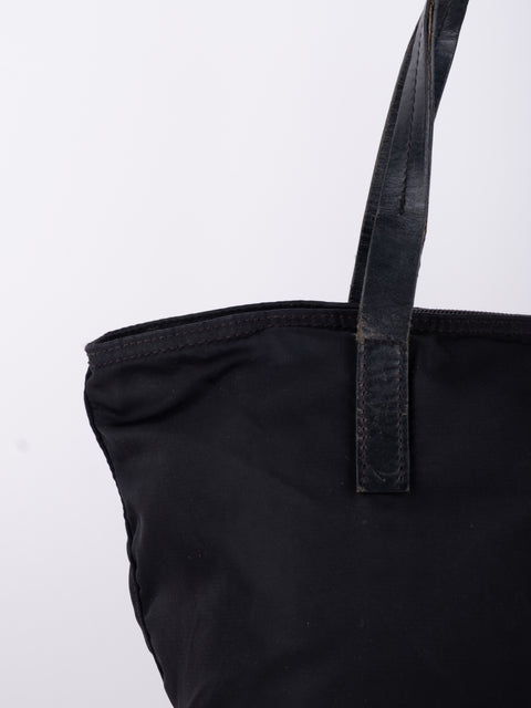 PRADA Vintage Black Nylon Tote Bag