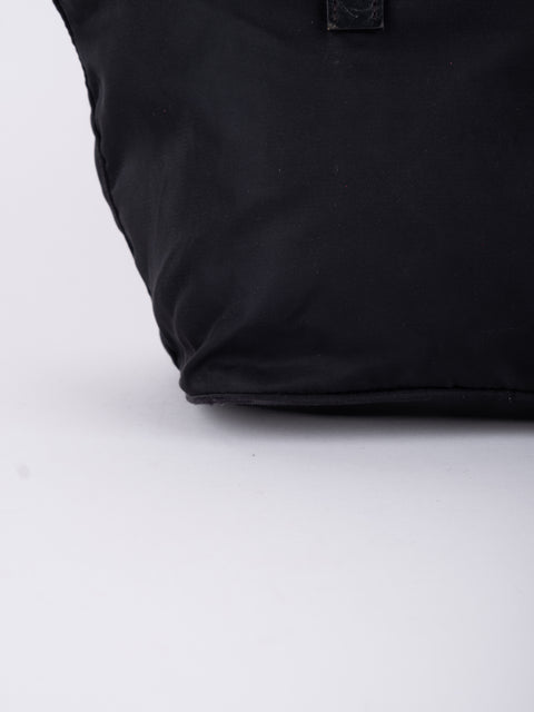 PRADA Vintage Black Nylon Tote Bag