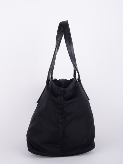 PRADA Vintage Black Nylon Tote Bag