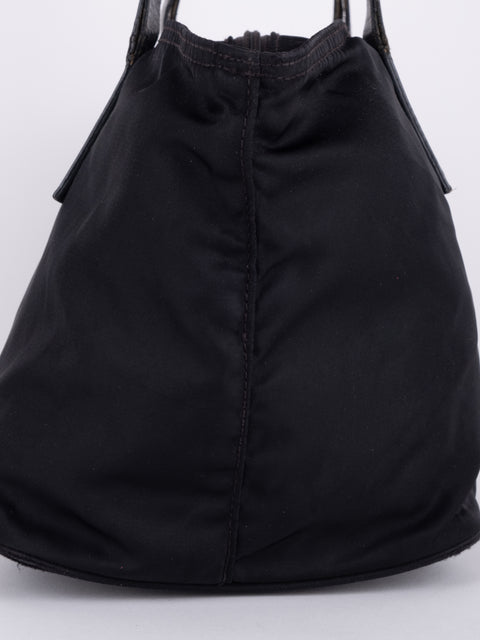 PRADA Vintage Black Nylon Tote Bag