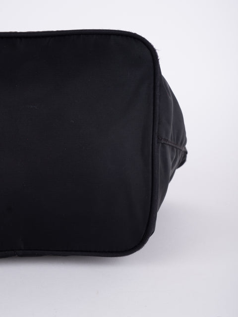 PRADA Vintage Black Nylon Tote Bag