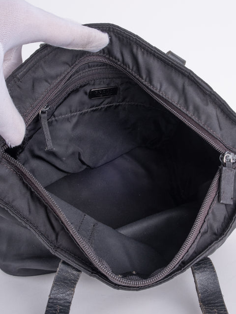 PRADA Vintage Black Nylon Tote Bag