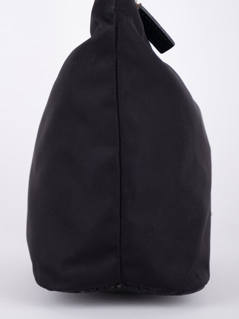 PRADA Vintage Black Nylon Hobo Bag