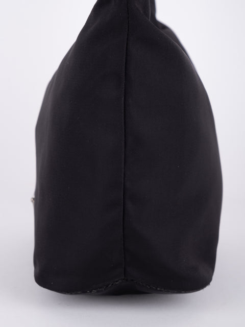 PRADA Vintage Black Nylon Hobo Bag