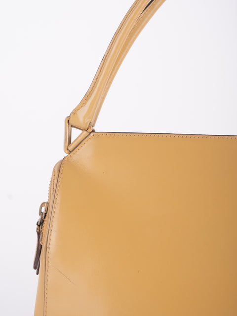 PRADA Vintage Mustard Top Handle Bag